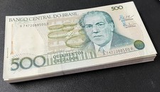 Brazil 500 Cruzados ND 1986-1988 P 212 c UNC LOT 100 PCS 1 Bundle