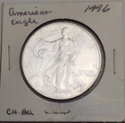 1996 American Silver Eagle ASE Key Date BU Blast White 1 oz Silver
