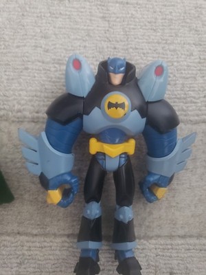 The Batman 2004 Figure Bundle Blue Batbot, Camo Tech Batman (Read