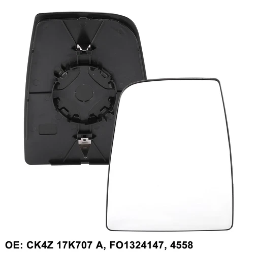 Car Left Driver Side Mirror Glass With Backing Plate for Ford Transit 2015-2020
