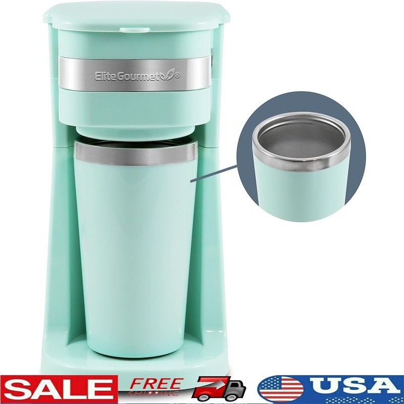 W/ Insulated Travel Mug One Touch Brew Auto Shut Off