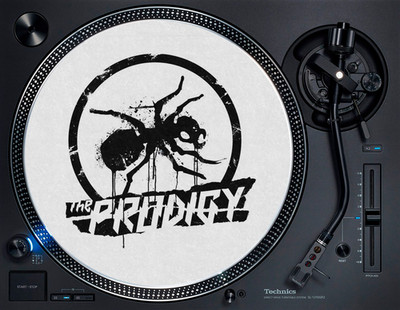 The Prodigy Ant 12'' Turntable Matte DJ Vinyl Slipmat Plattenspieler Old Skool Rave