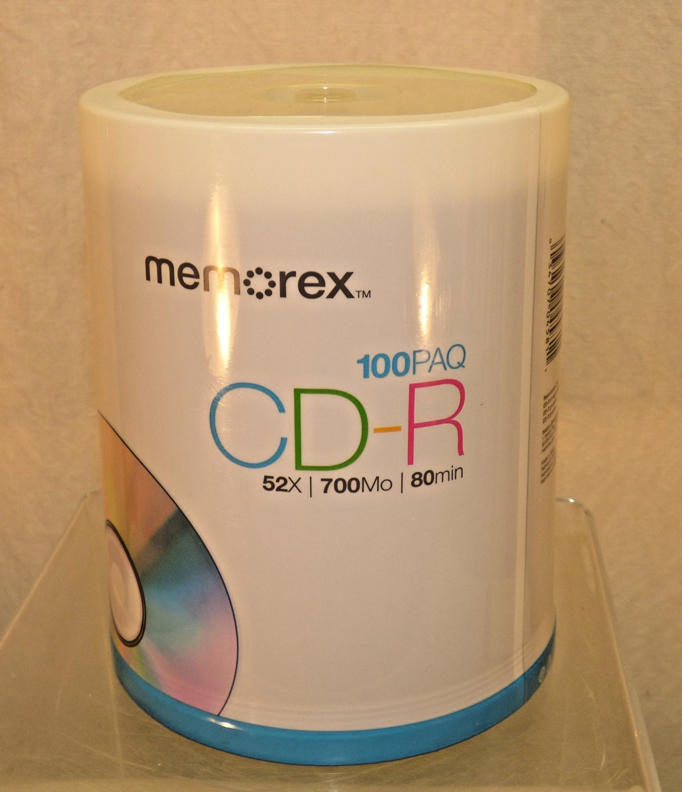 NIP Memorex 100 Pack CD-R 52X 700MB 80min Discs Factory SEALED Digital Media