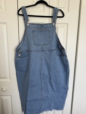 Agnes Orinda Women's Denim Overall Dress Size 4X Farm Chores