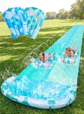 JOYIN 22.5FT Water Slide 2 Inflatable Boards Double Lawn Sprinkler