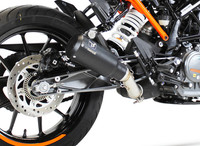 KTM 125 390 Duke 2017-2020 Ixrace MK2 Black Auspuff EndschalldäMpfer AM3257SB