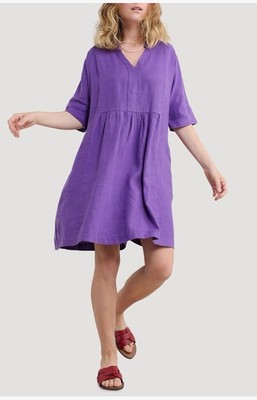 Seasalt  Cornwall Draw Kiln Linen Dress UK 16 / US 12 Brand New With Tags