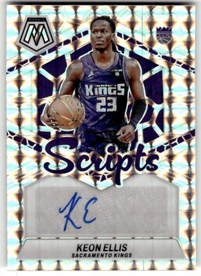 2023-24 Panini Mosaic Keon Ellis Scripts #MS-KES Auto