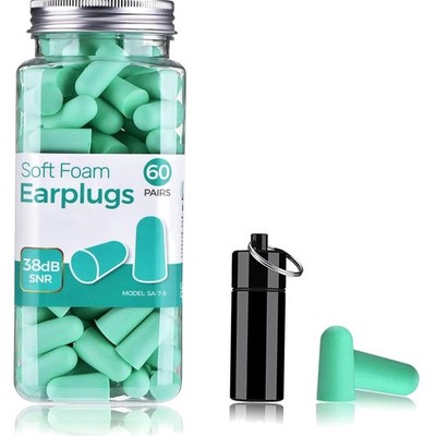Ohrstöpsel, Schlaf, Gehörschutz, Noise Cancelling, Soft Foam, 60 Paar