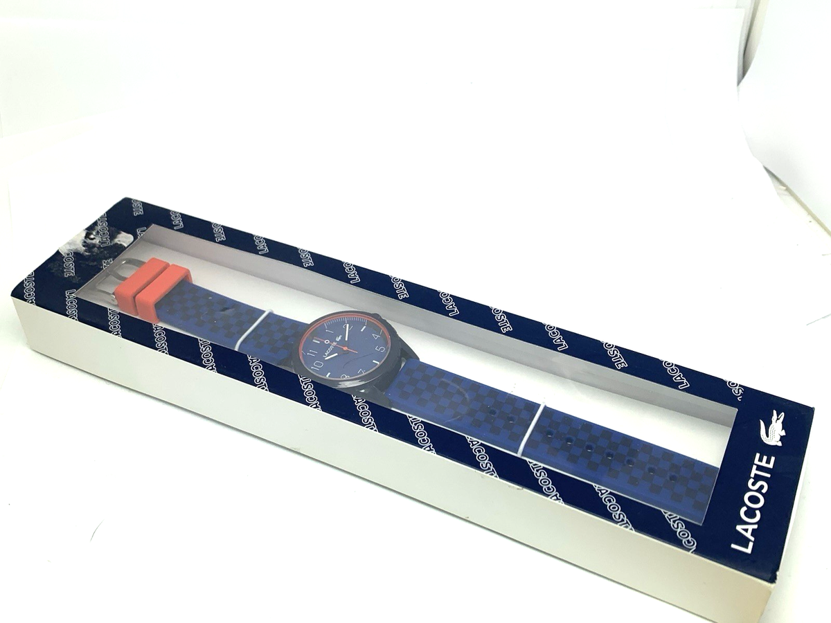 Lacoste Unisex Watch 2020148 Rider Quartz Orange Blue Dial Rubber Band 36mm Amazon.com: Lacoste Rider Kids main image 3