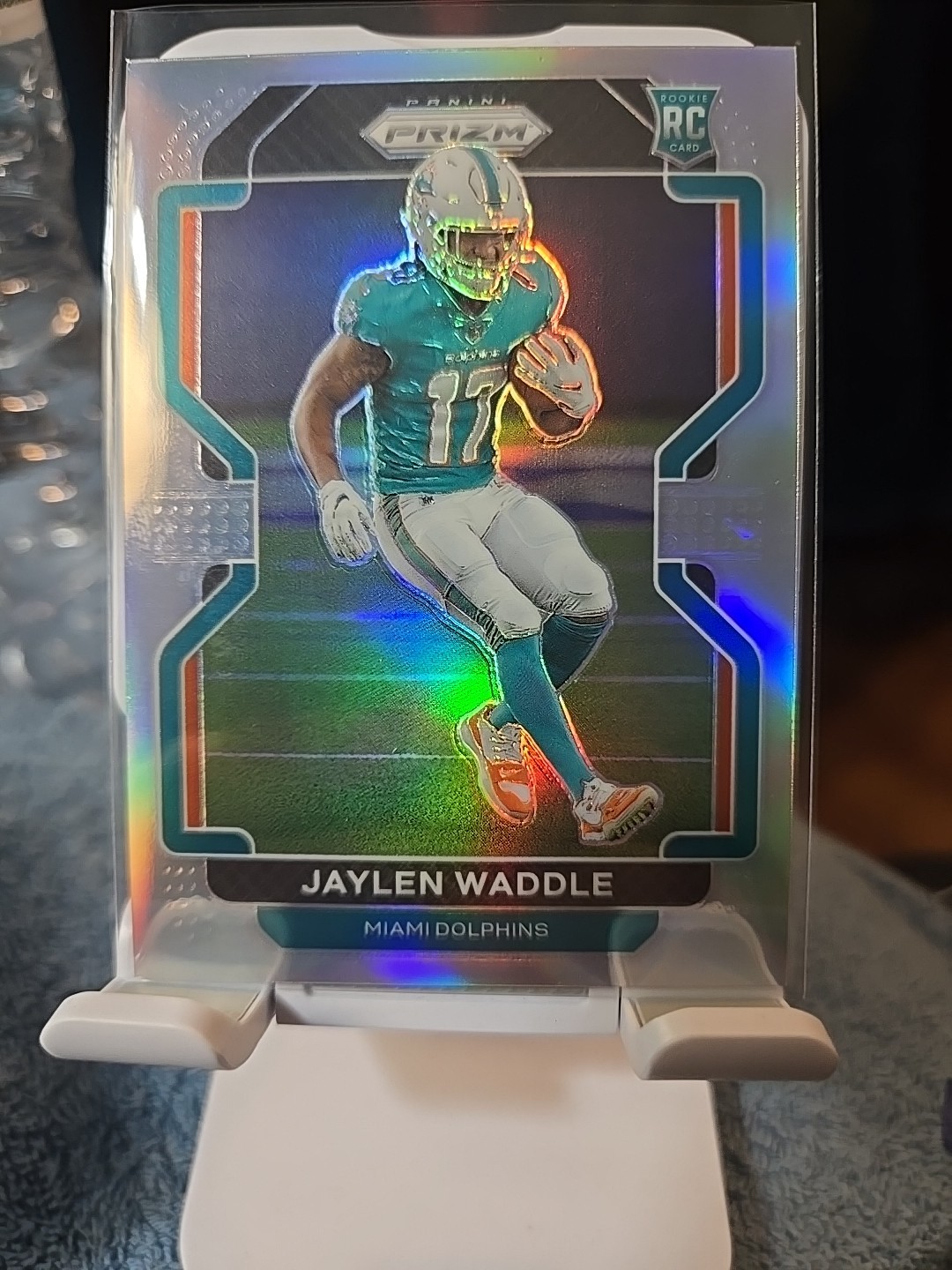 2021 Panini Prizm - Rookie Jaylen Waddle #338 Silver Prizm (RC)