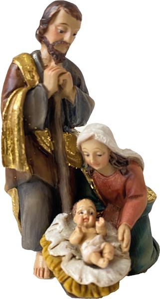 Krippenfigur Krippenblock 10,2 Cm Polyresin Deko Weihnachtszeit-image