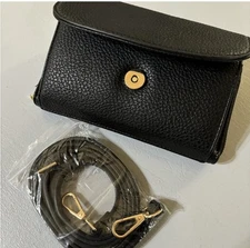 Brand New Faux Leather Black Clutch Bag by Loveshe