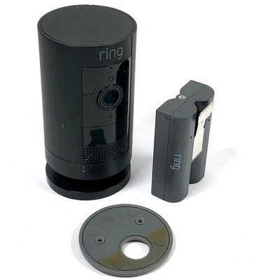 Ring Stick Up Cam Black Outdoor Wireless Battery Security Camera 5UM7E5