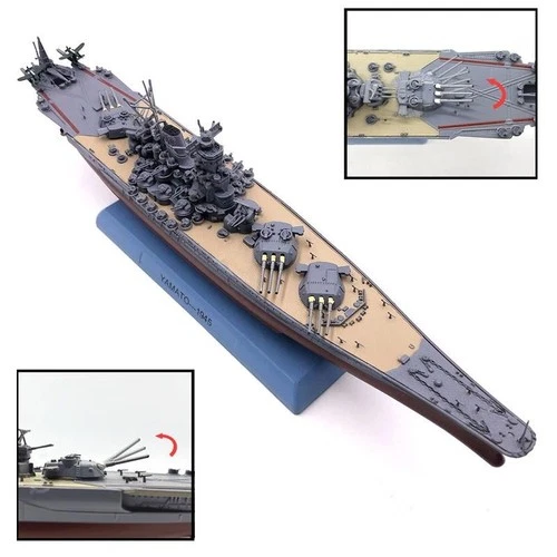1:1000 WWII IJN Yamato Battleship Model Alloy Diecast Military Collection -1945