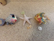 Tropical Coastal Christmas Tree Ornaments Set of 3