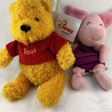 The Disney Store Piglet 8 Inch Mini Bean Bag Plush Winnie the Pooh Disney Parks