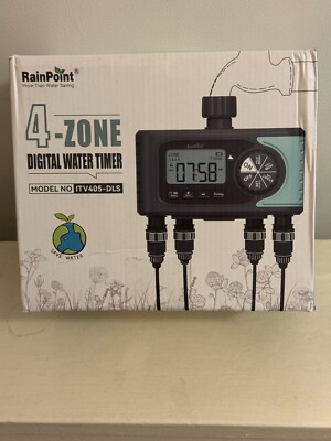 RainPoint 4 Zone Digital Water Timer Model ITV405-DLS