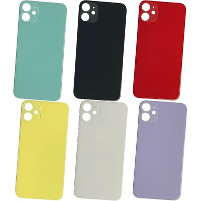 For iPhone 11 Replacement Back Glass Rear Glass Battery Cover Big