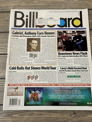 Vintage May 18 2002 Billboard Magazine Gabriel Anthony Earn Homors
