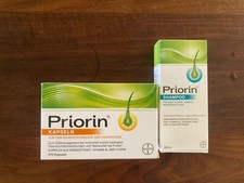 SET PRIORIN 200ml shampoo + 270 caps thick  hair  strength vitamins supplement 