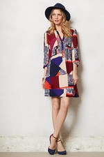 NEW ANTHROPOLOGIE MAEVE TARYN CREPE SHIFT TUNIC DRESS SZ 2