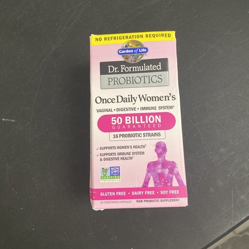 Garden of Life Probiotics Once Daily Women's 30 Veg Capsules EXP 07/