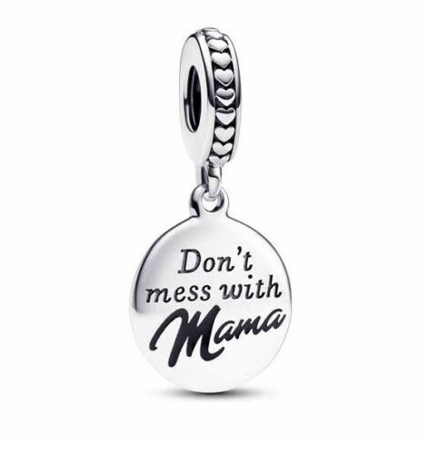 New AUTHENTIC Mama Engravable Dangle Pandora Charm # 793204C01 - Picture 1 of 6