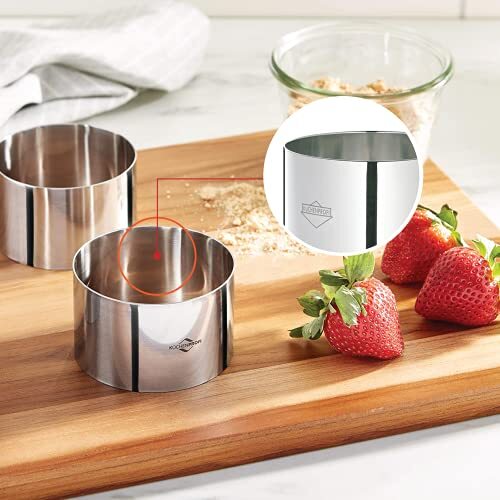 Kitchen Rings Plating 3 Kuchenprofi 4-Piece Inch Stainles Steel Food prep/Plating/Forming ...