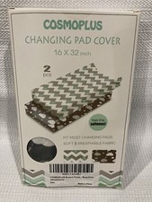 Cosmoplus Nursery Must-Have: Set of 2 Ultra-soft Breathable Changing Pad Covers