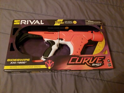 Rare Nerf Rival Curve Shot Sideswipe XXI-1200 Blaster Fire 12 Rounds to Curve