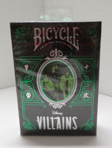 Bicycle Disney Villians Playing Cards - Brand New Green NRFB
