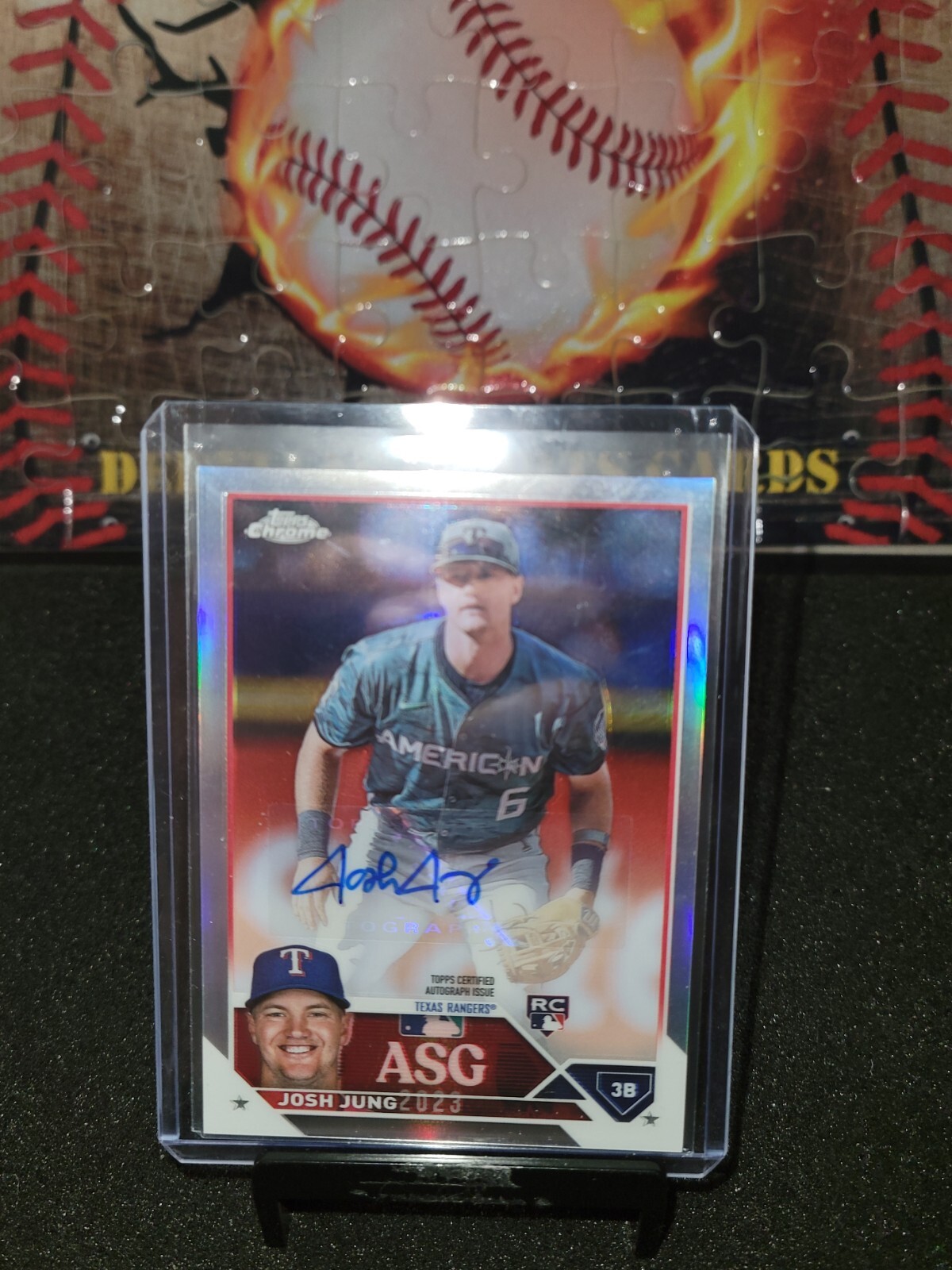 2023 TOPPS CHROME UPDATE ASGA-JJ Josh Jung ROOKIE Refractor AUTO