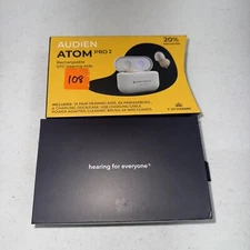 Audien Atom Pro 2 Rechargeable OTC Hearing Aids (LIGHTLY USED!)