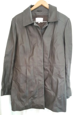 Veste En Cuir Marron Femme JFW Taille UK 14 - Style Safari, Occasion Très Bon état