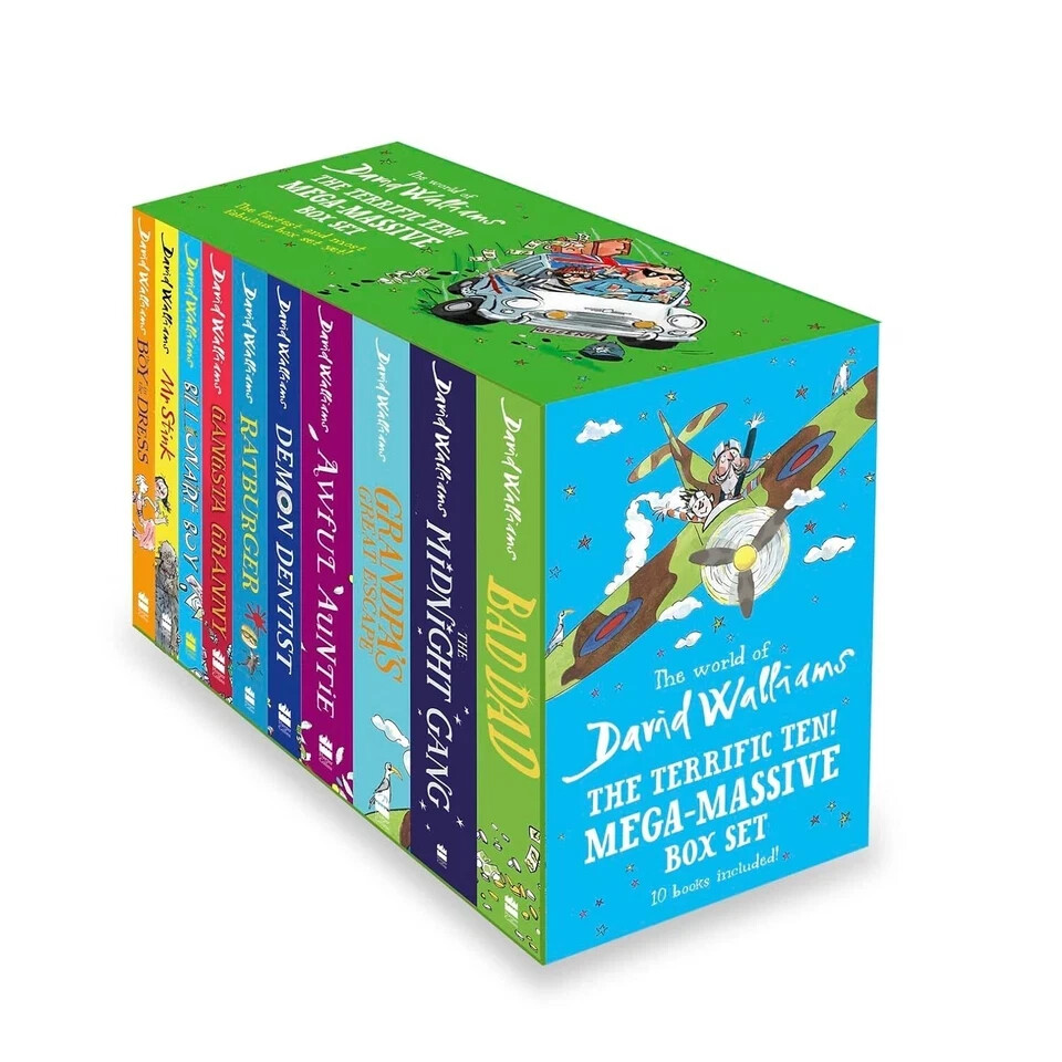 World of David Walliams Mega-Massive The Terrific Ten!  10 Books Box Set
