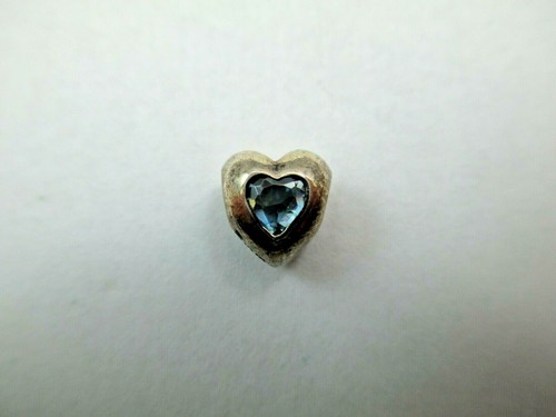 Miss Chamilia Sterling Silver HEART Charm Birthstone CZ Bead 503D | eBay