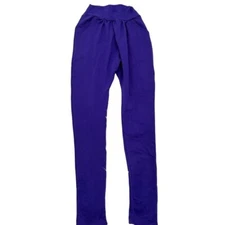 Urban Groove Size Small Adult Skinny Cotton Harem Pant Purple Pockets Stretch 