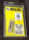 Raven Arms P-25, MP25 25 ACP Pistols .25 Auto Triple K Magazine 1924M Nickel
