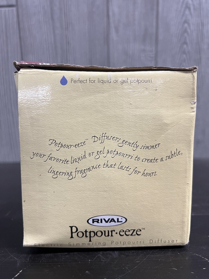 Rival Potpourri Electric Simmering Pot Vintage Floral/Flower Print