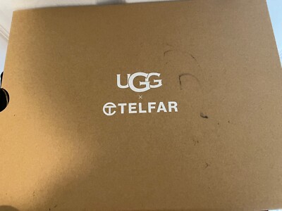 NIB UGG X TELFAR LOGO MINI CHESTNUT SHEEPSKIN BOOTS SIZE US
