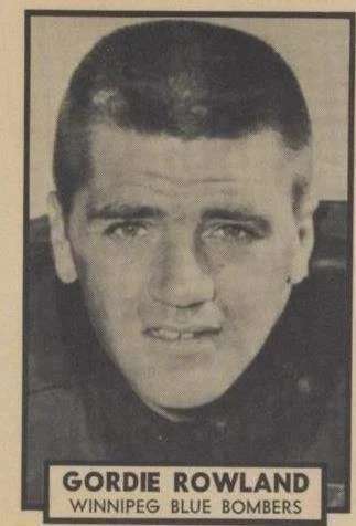 1962 Topps CFL Gordie Rowland #166