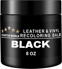 Leather Recoloring Balm, Black Leather Repair Kit for Furniture, Leather Dye, Le