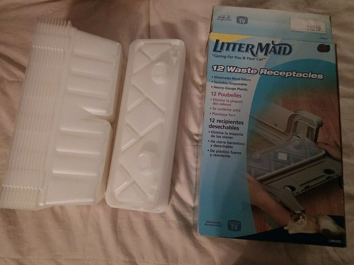 Littermaid waste receptacles 12 cheap pack
