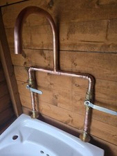 HANDMADE RUSTIC COPPER AND BRASS KITCHEN MIXER TAPS FOR ANY TYPE OF SINK