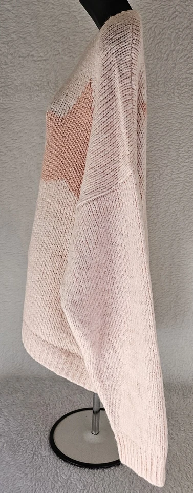 Ivory Ella Womens Sweater Shirt Top Blouse Size L Large Orange Stars - Image 4 of 4