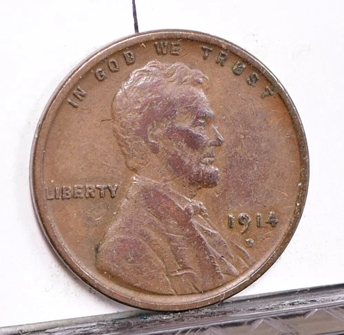1914-D Lincoln Wheat Cent - Ch VF Details, Cleaned (#56750-H)