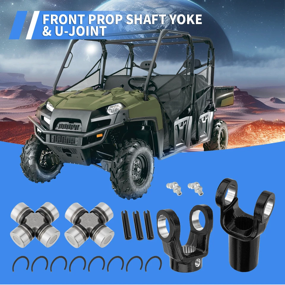 Yugo de eje de hélice delantero y junta en U (2 lados) para Polaris Ranger 700 800 900 Crew/XP Foto 4 de 4