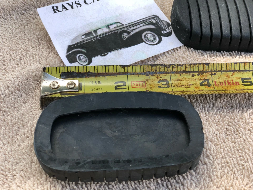 ¡NUEVO PAR DE PEDALES DE FRENO Y EMBRAGUE CHEVROLET 1937 A 1952 DE GOMA! Foto 4 de 4