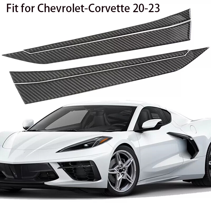 Carbon Fiber Door Handle Frame Trim for Corvette C8 2020-2024